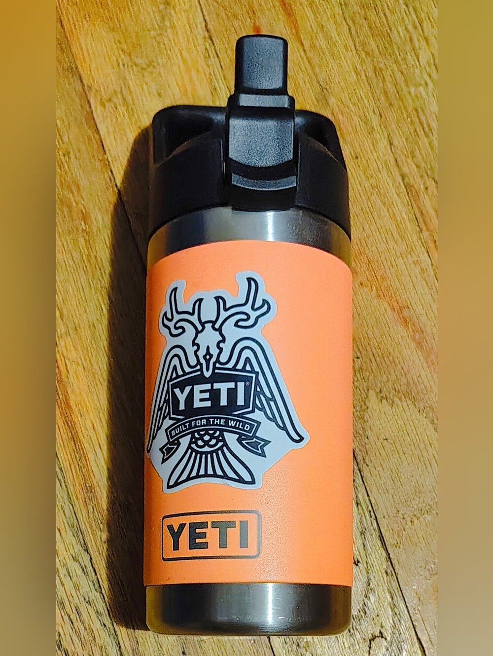 YETI 12 oz Rambler Jr. Peach Insulated Travel Bottle